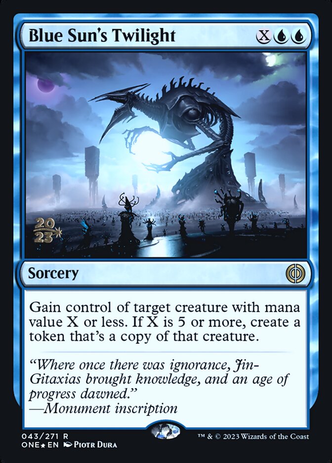 Blue Sun's Twilight card front
