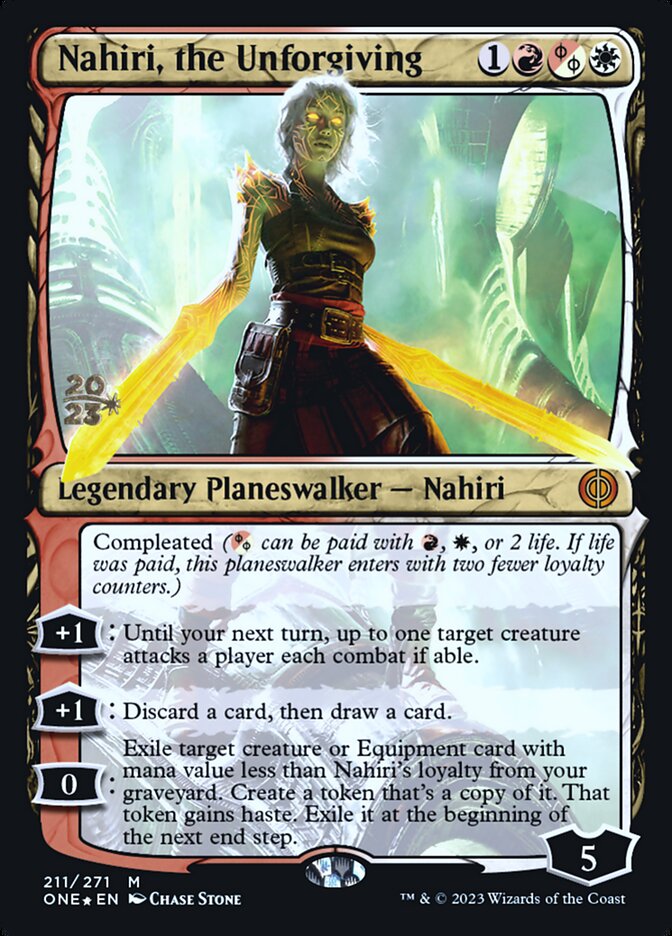 Nahiri, the Unforgiving card front