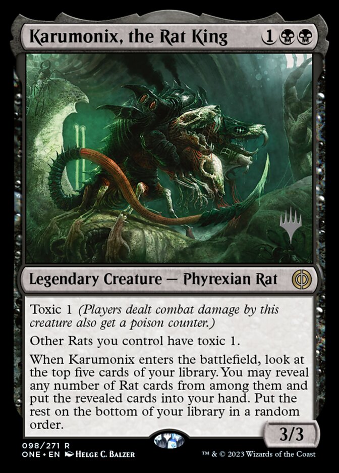 Karumonix, the Rat King card front