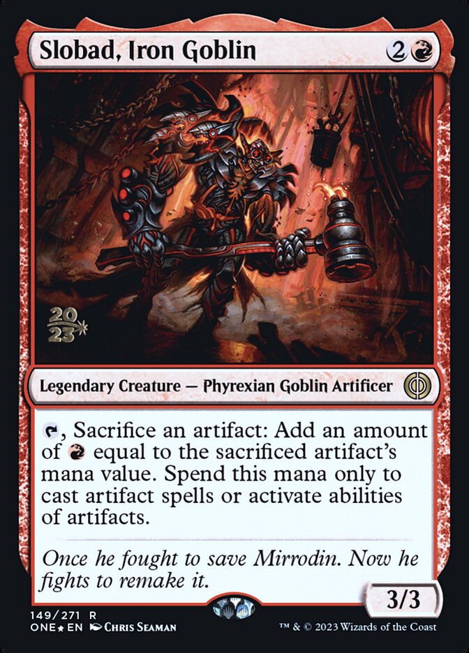 Slobad, Iron Goblin card front