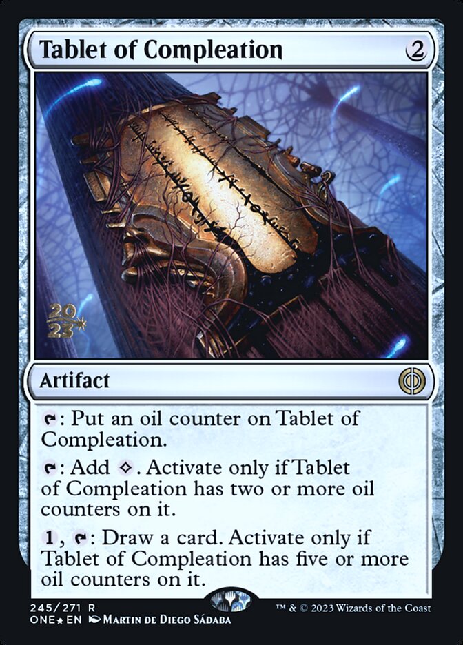 Tablet of Compleation card front