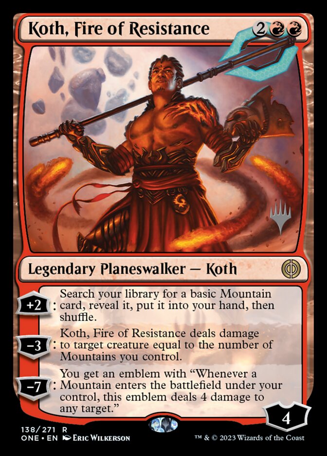 Koth, Fire of Resistance card front
