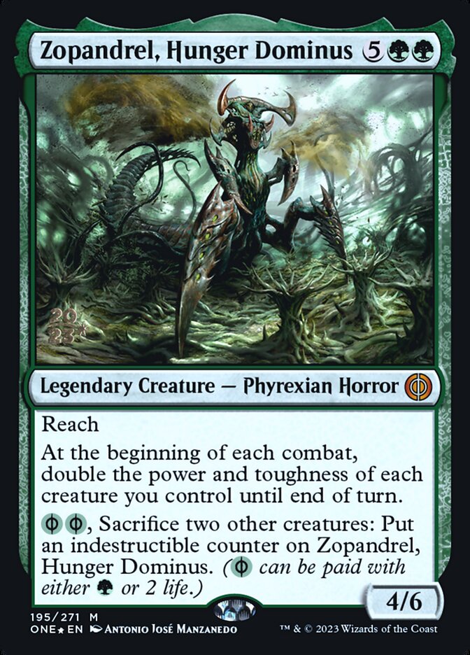 Zopandrel, Hunger Dominus card front