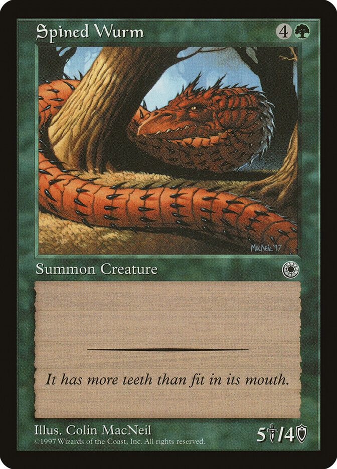 Spined Wurm card front