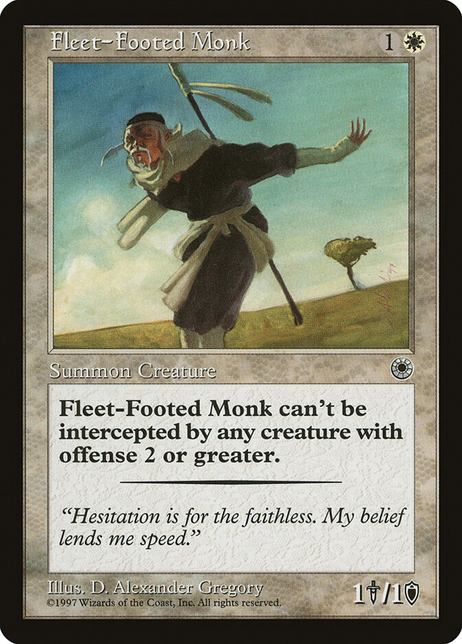 Fleet-Footed Monk card front