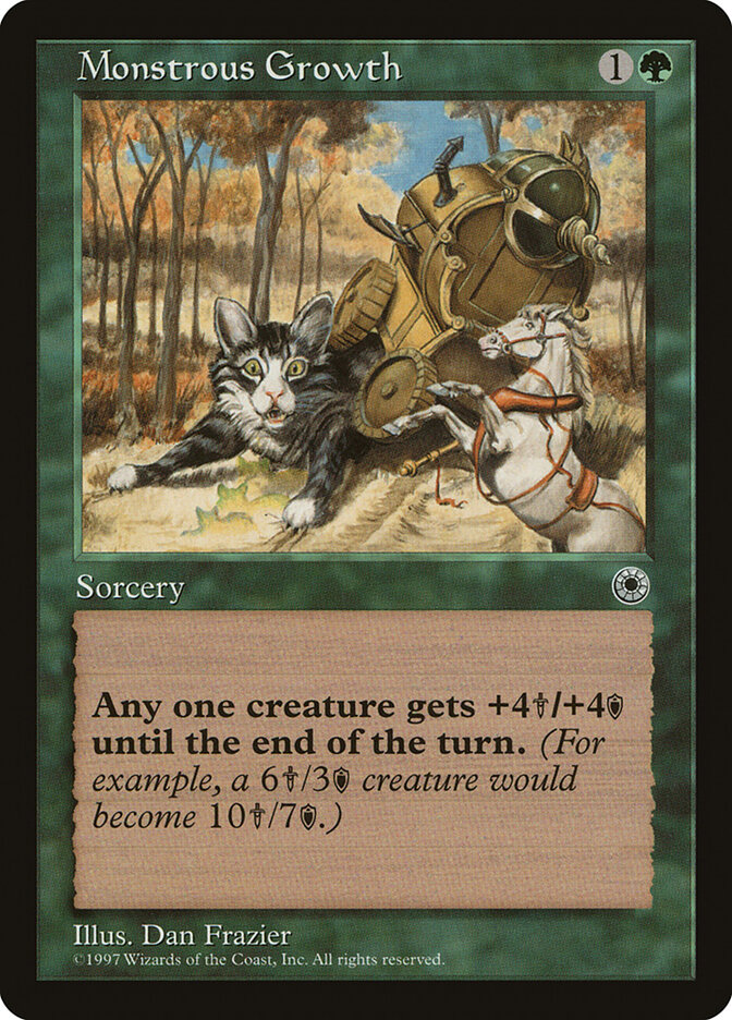Monstrous Growth card front