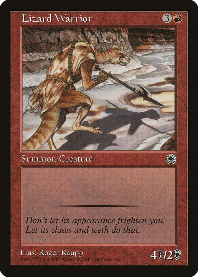 Lizard Warrior card front