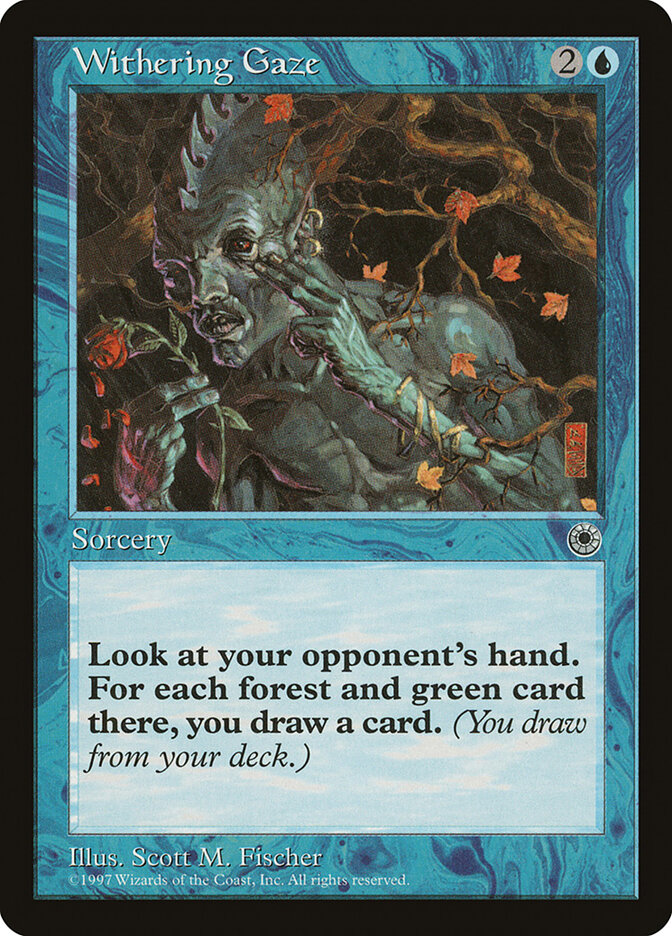 Withering Gaze card front