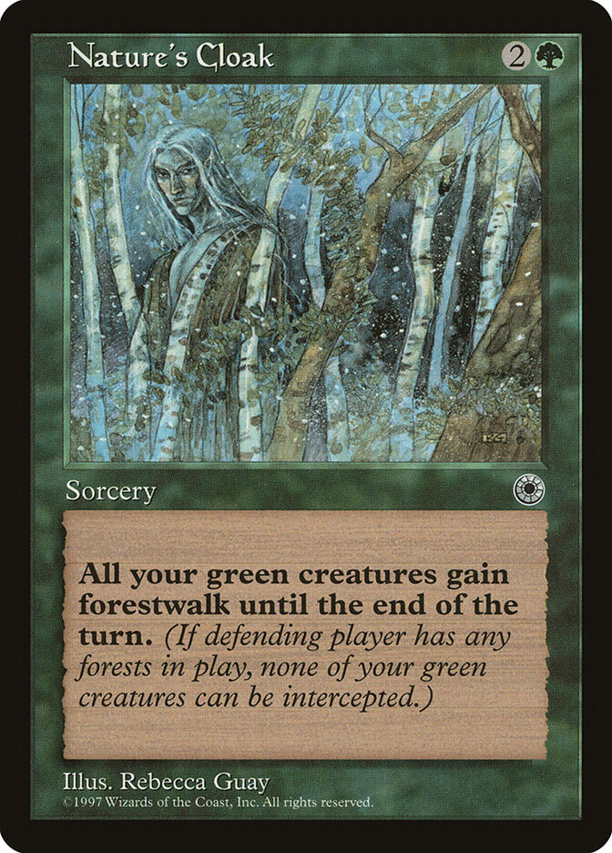 Nature's Cloak card front