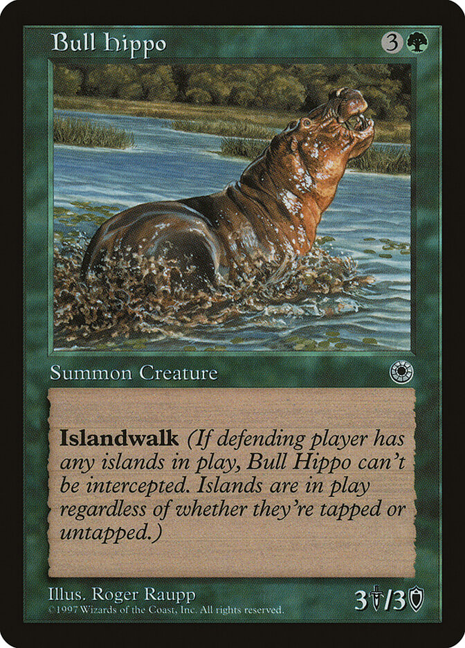 Bull Hippo card front