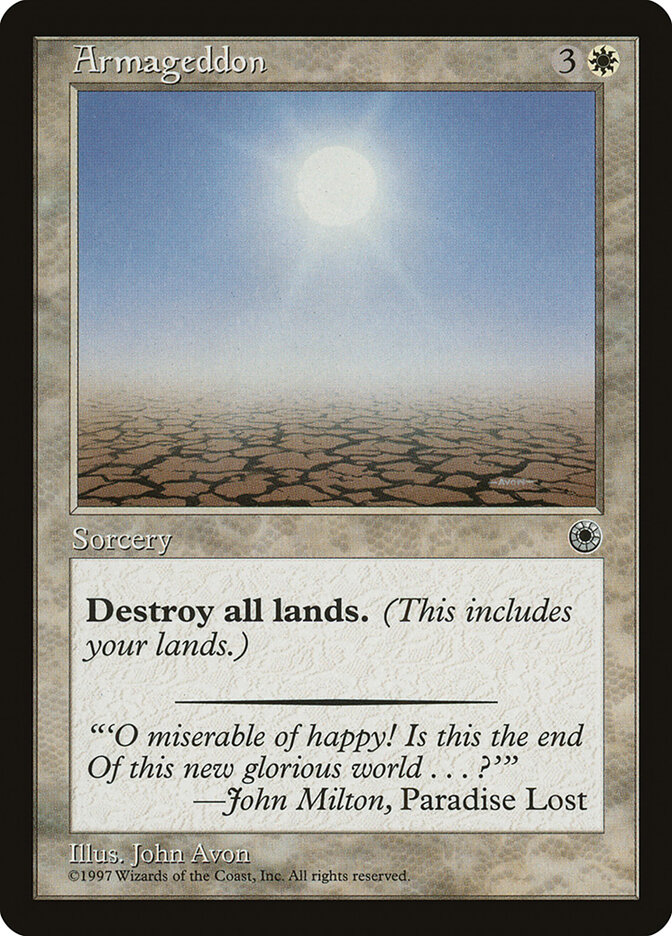 Armageddon card front