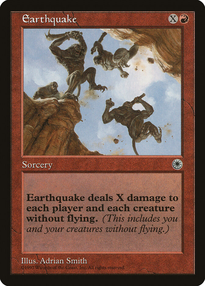 Earthquake card front