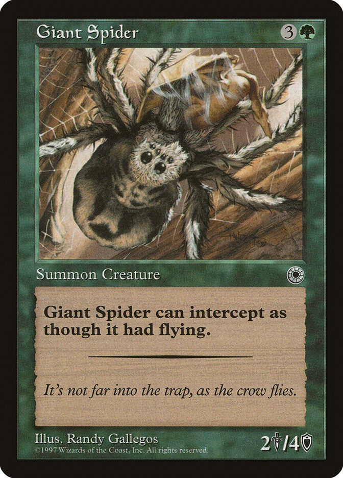 Giant Spider card front