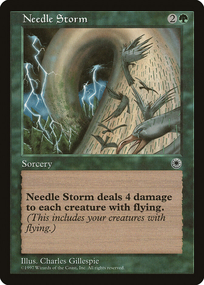 Needle Storm card front