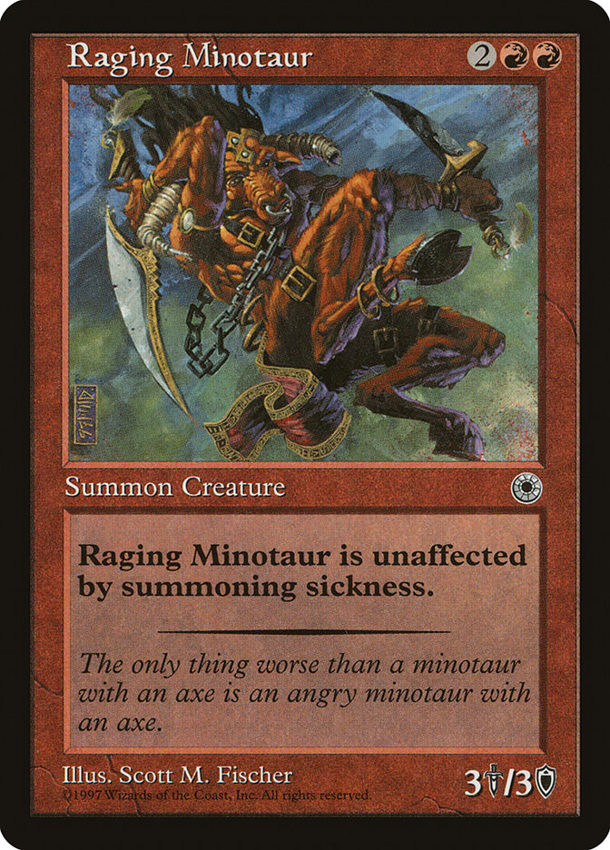 Raging Minotaur card front