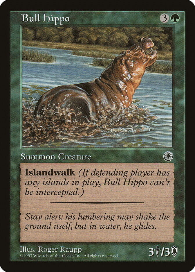 Bull Hippo card front