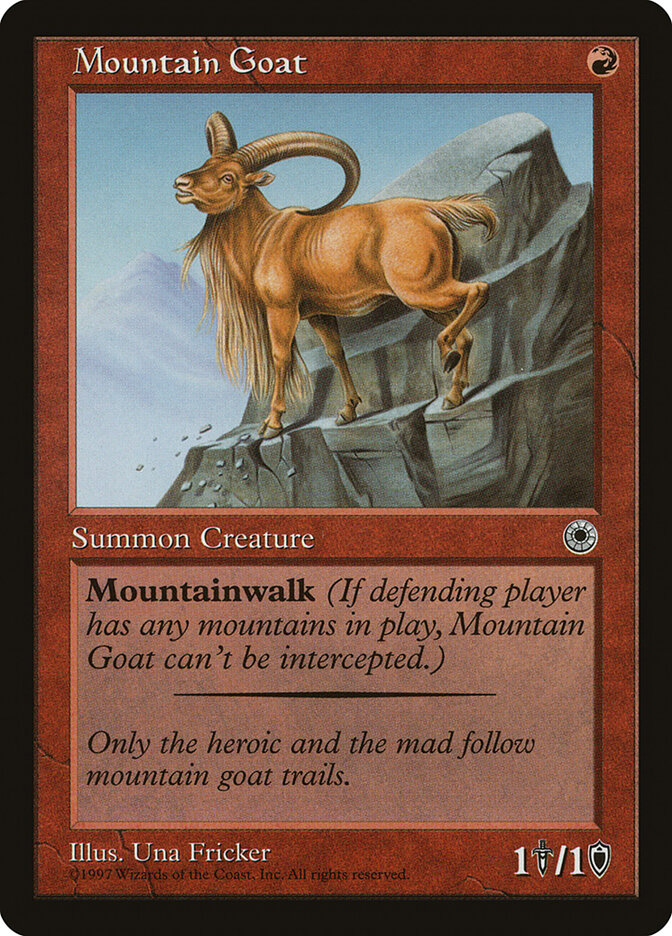 Mountain Goat card front