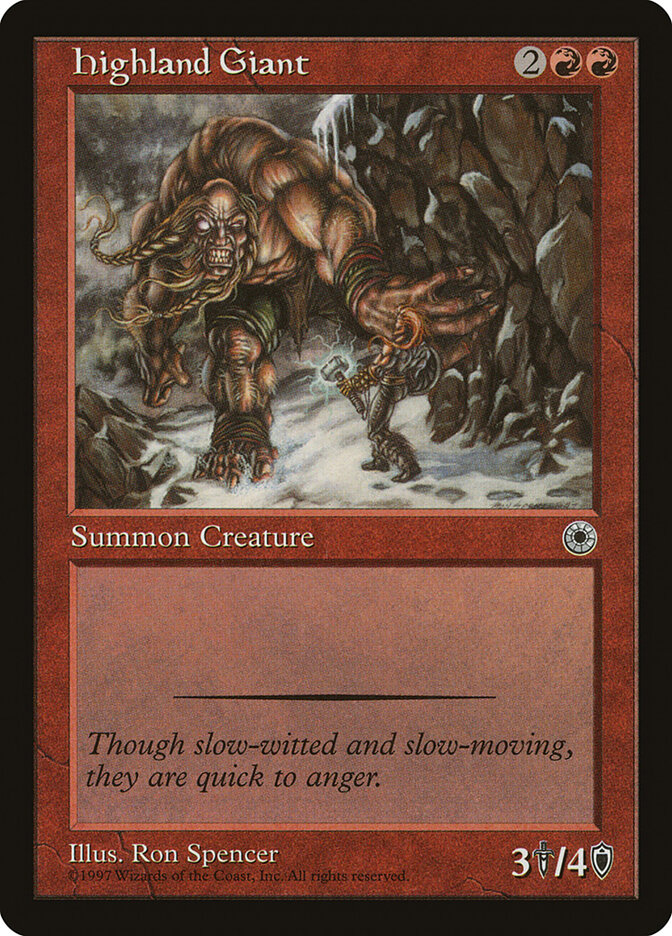 Highland Giant card front