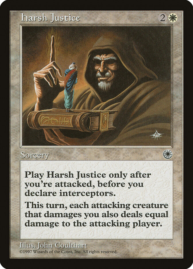 Harsh Justice card front