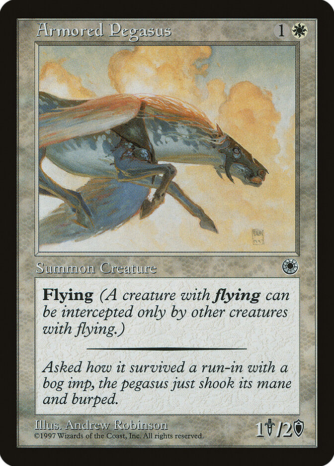 Armored Pegasus card front