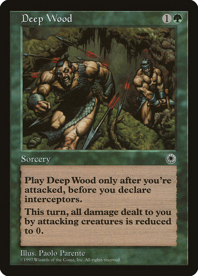 Deep Wood card front