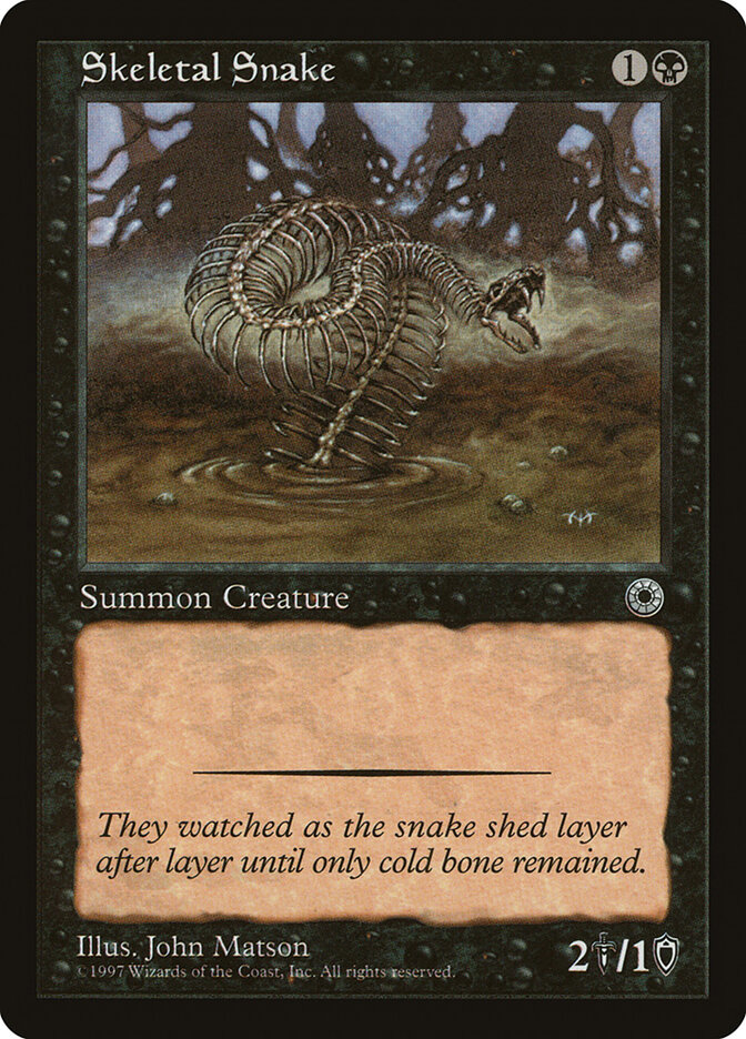 Skeletal Snake card front