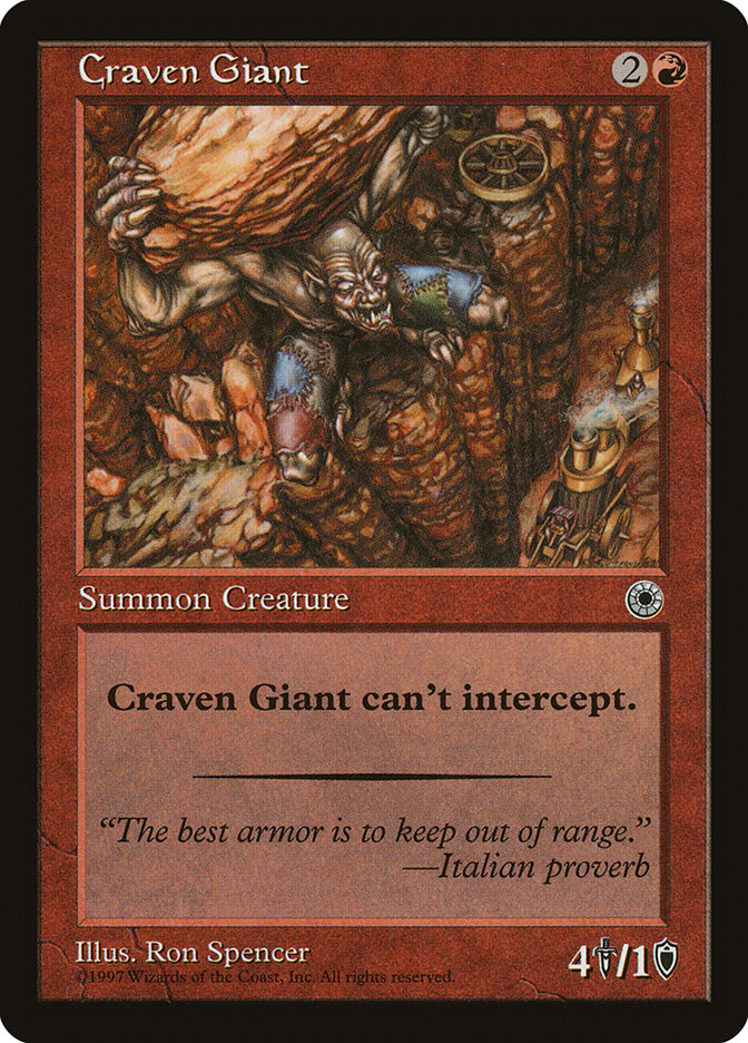Craven Giant card front