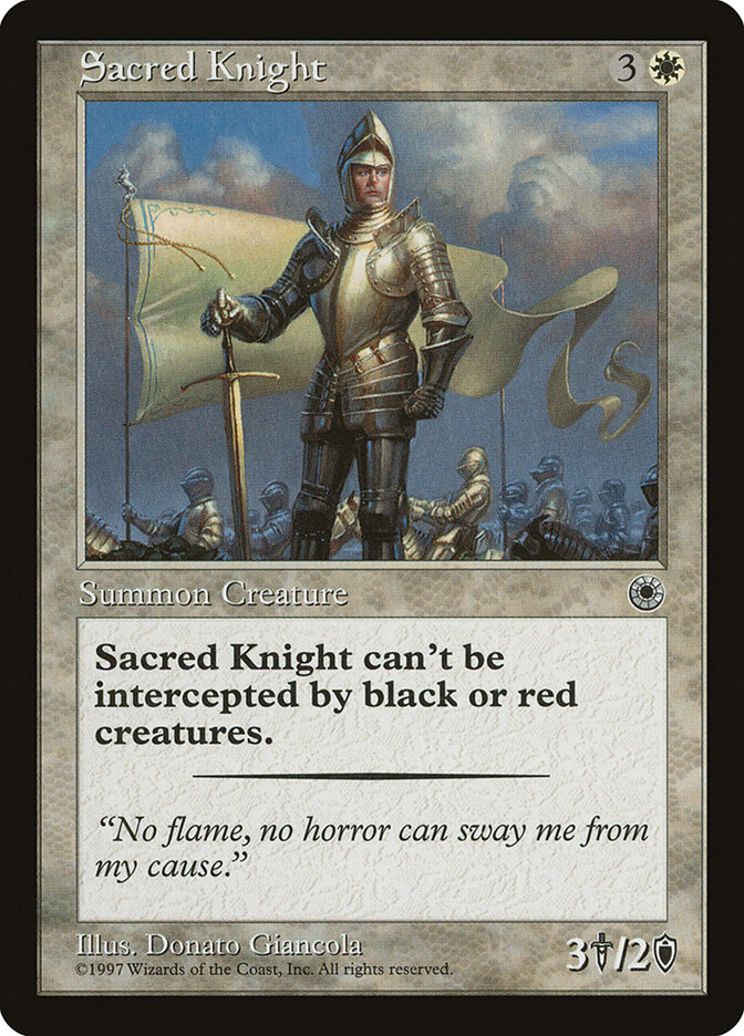 Sacred Knight card front