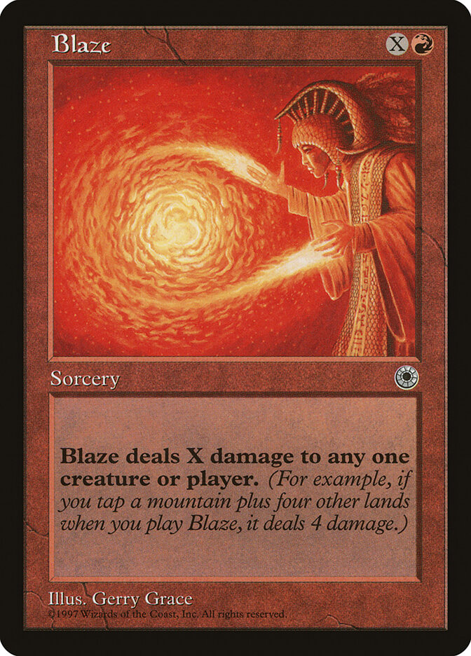 Blaze card front