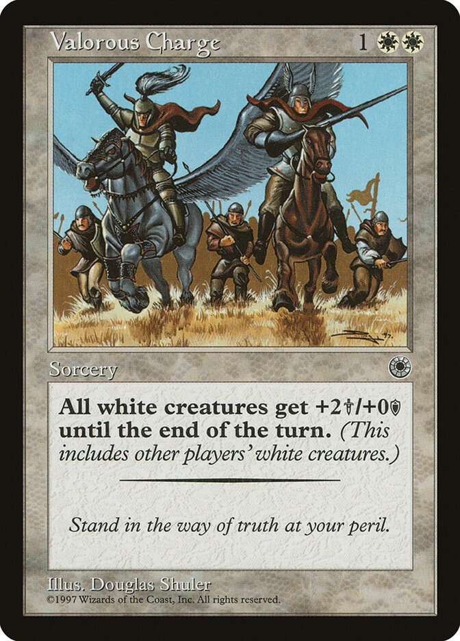 Valorous Charge card front