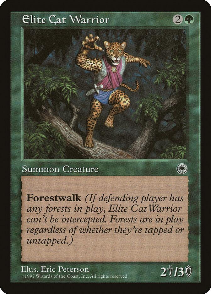 Elite Cat Warrior card front