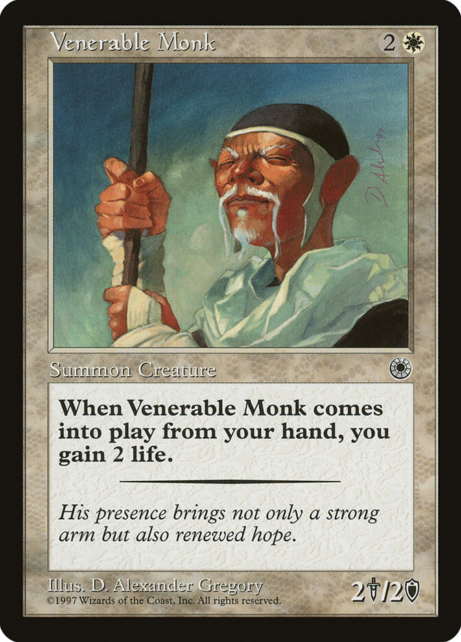 Venerable Monk card front