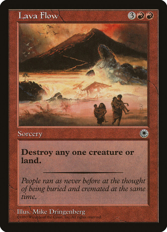 Lava Flow card front