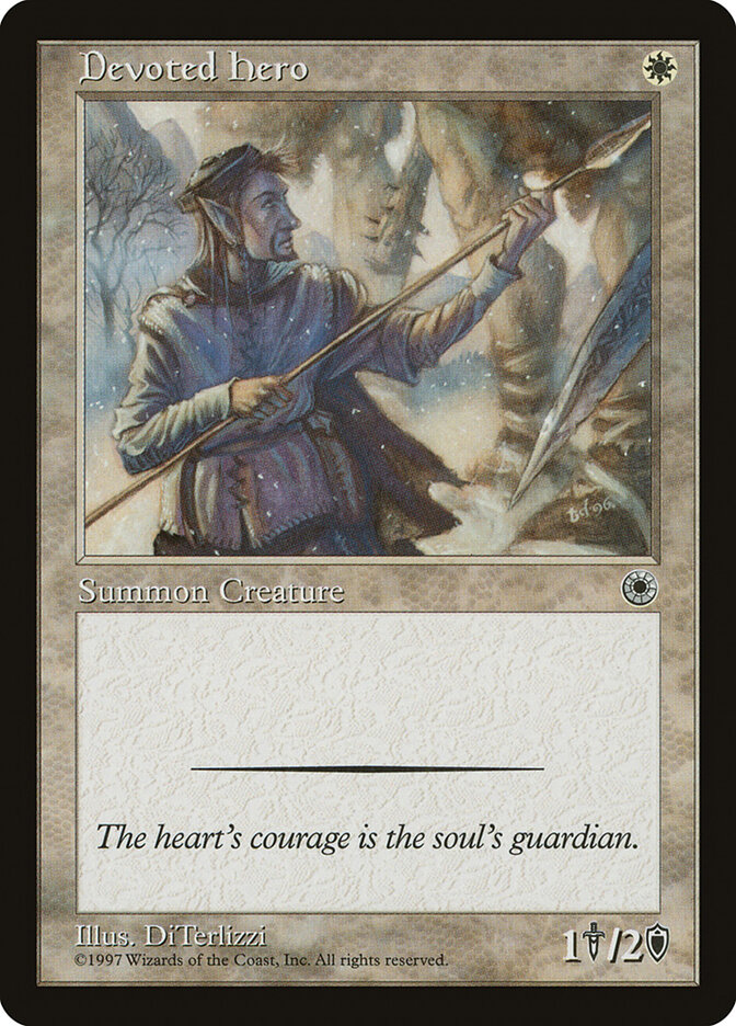 Devoted Hero card front