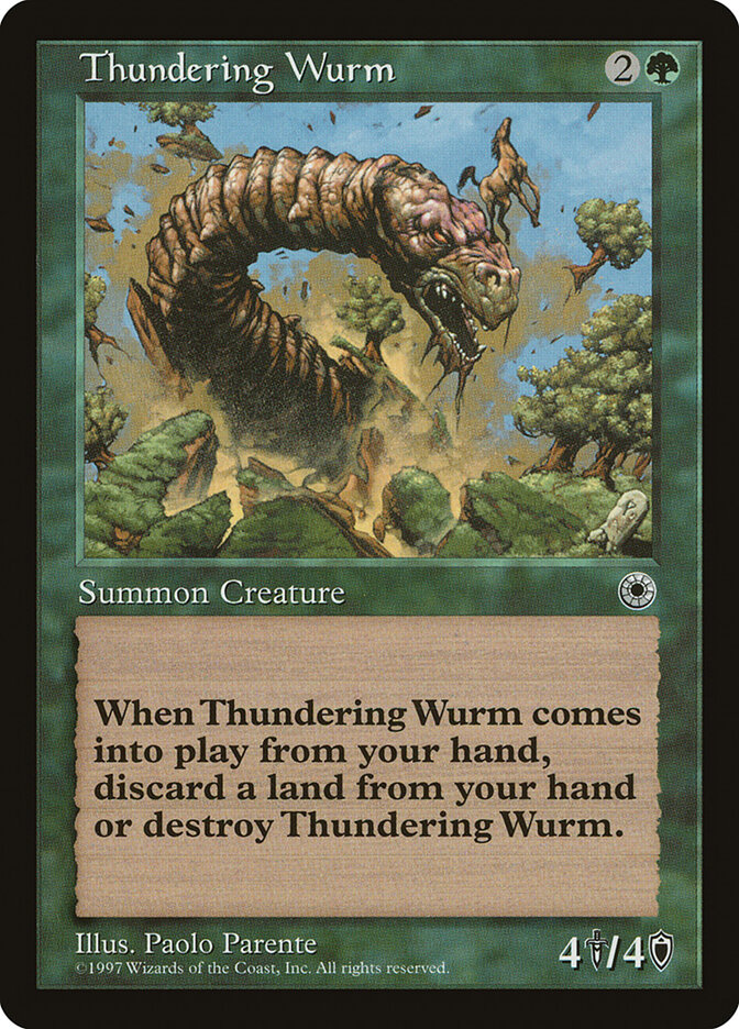 Thundering Wurm card front