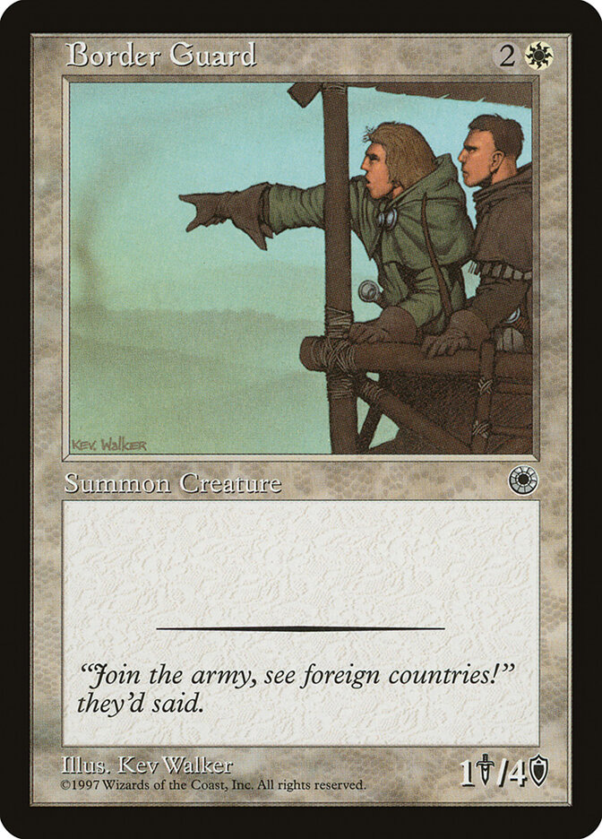 Border Guard card front
