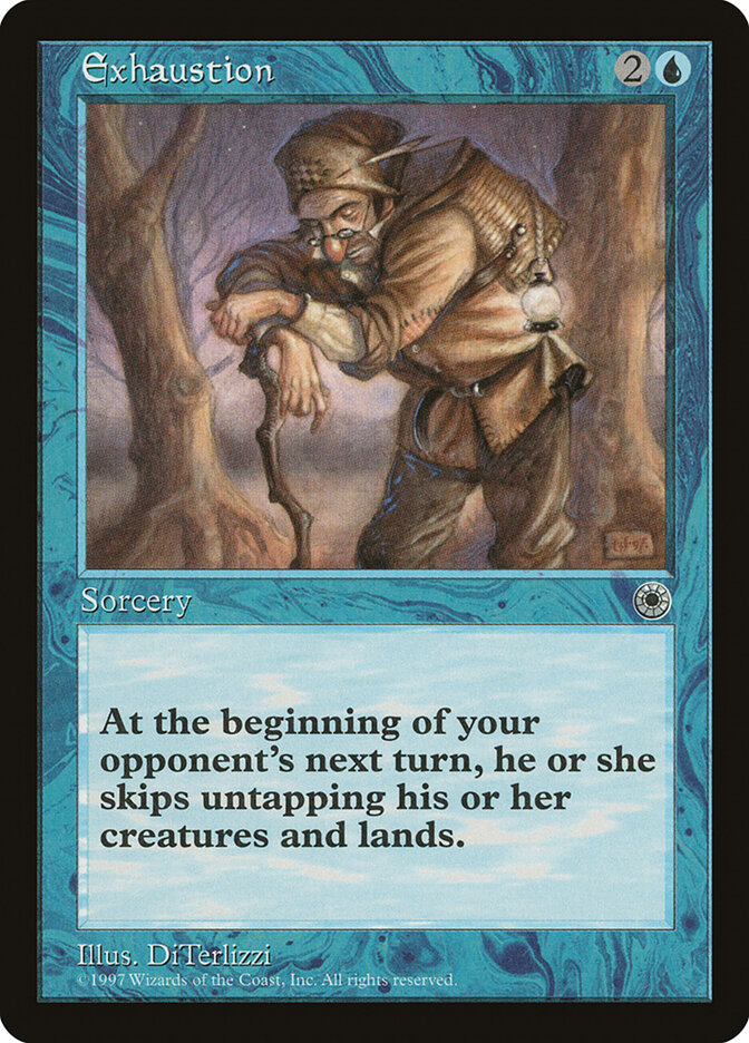 Exhaustion card front