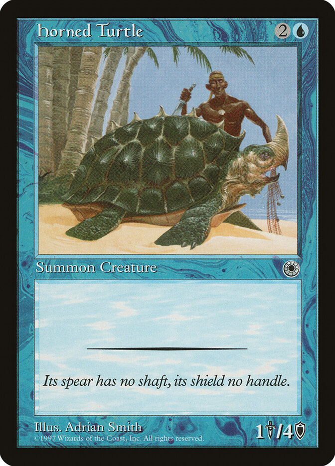 Horned Turtle card front