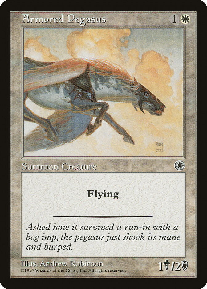 Armored Pegasus card front