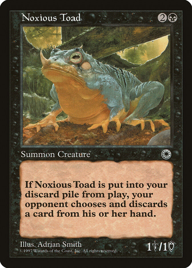 Noxious Toad card front