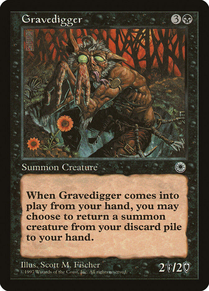 Gravedigger card front