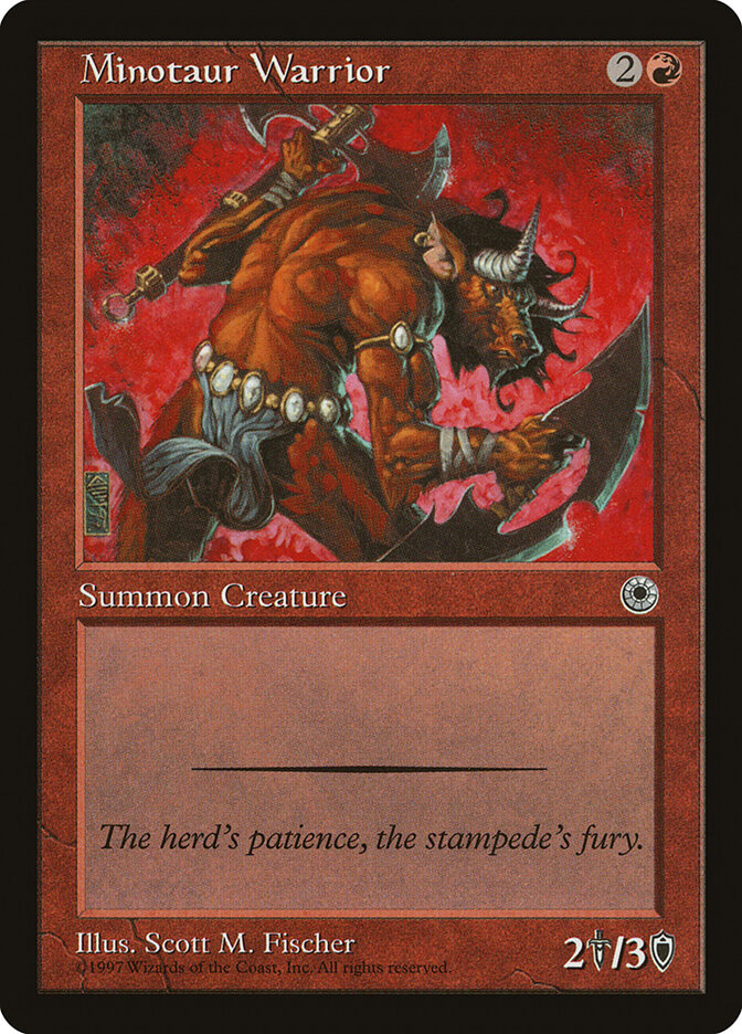 Minotaur Warrior card front
