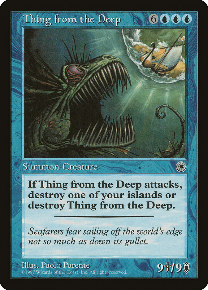 Thing from the Deep card front