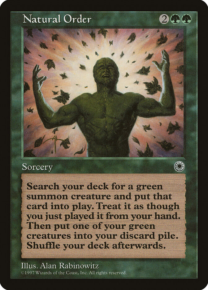 Natural Order card front