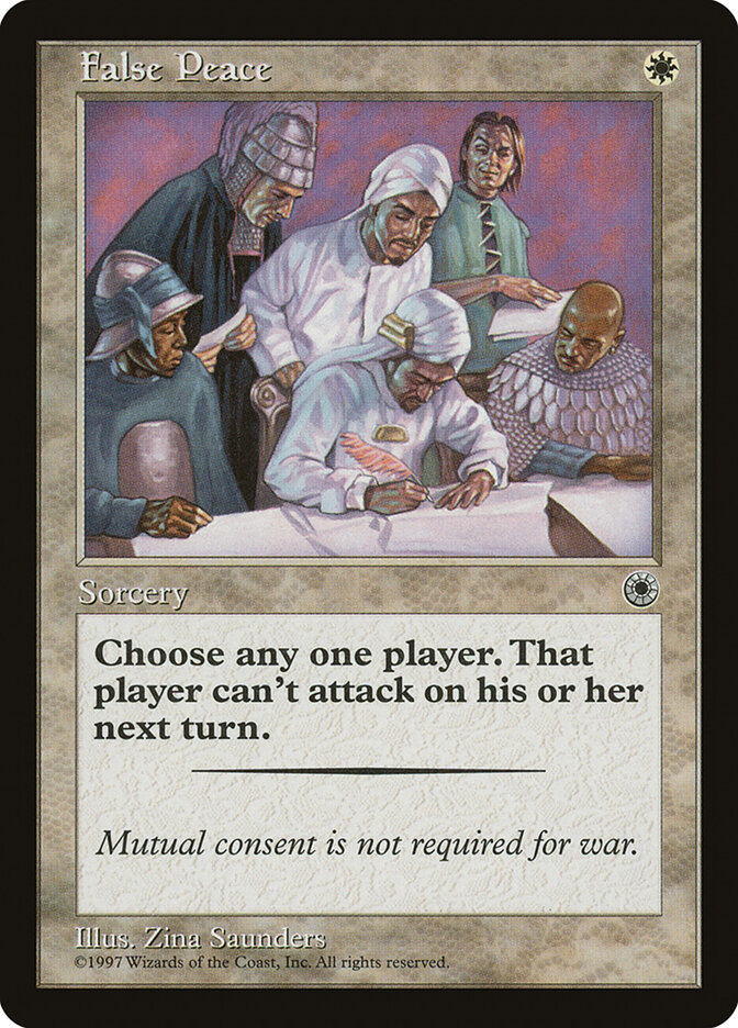 False Peace card front
