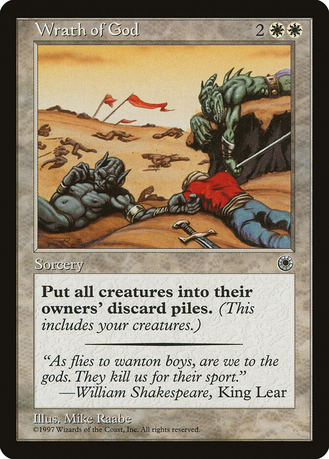 Wrath of God card front