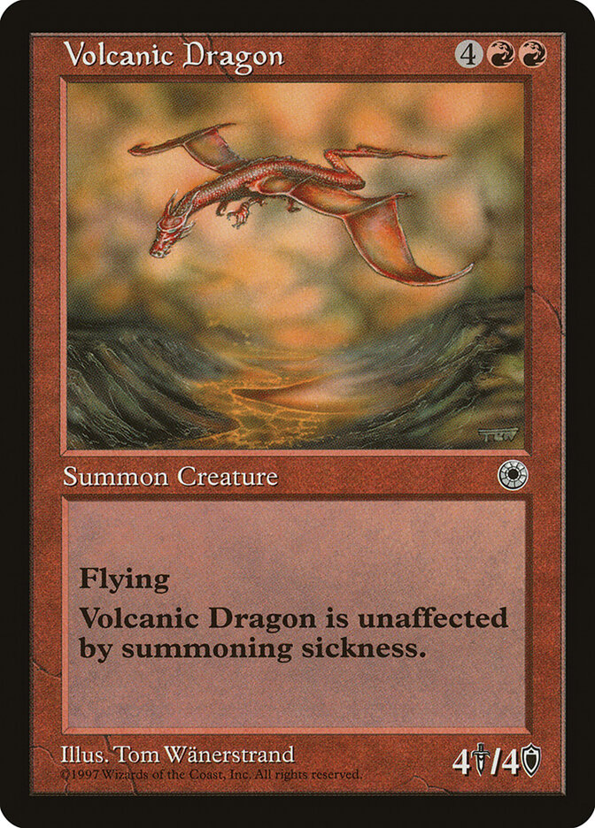 Volcanic Dragon card front