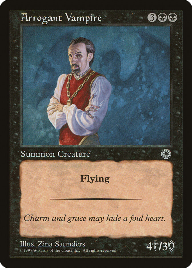 Arrogant Vampire card front
