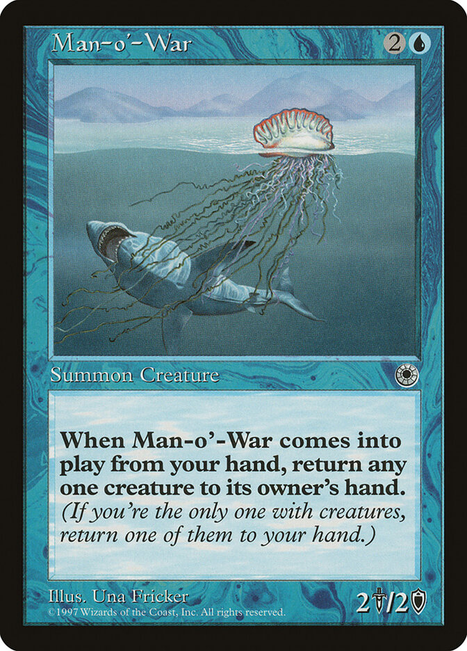 Man-o'-War card front