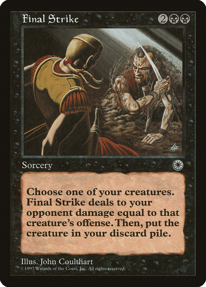 Final Strike card front